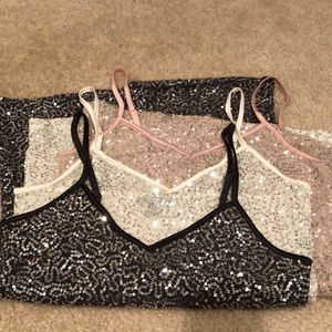 Express XS sequin tank top bundle! SALE!